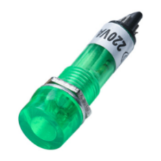 Indicador LED Verde 10 mm AC 220 V XD10-3