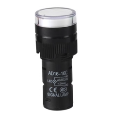 Sinaleiro LED AD16-16C 16 mm Branco AC/DC 24V