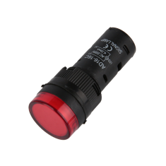 Indicador LED Piloto AD16-16C 16 mm 220V AC Vermelho