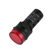 Indicador LED Piloto AD16-16C 16 mm 220V AC Vermelho