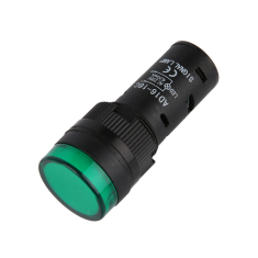 Sinaleiro LED verde 16 mm AC 220 V modelo AD16-16C