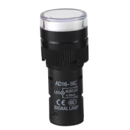 Indicador piloto (sinaleiro) LED branco 16 mm AD16-16C AC 220V