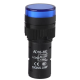 Sinaleiro LED Azul 16 mm AD16-16C AC 380V - Thumb - 1