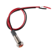 Indicador met&aacute;lico LED amarelo 6 mm 12 a 24 V com cabo 15 cm - Thumb - 1