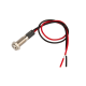 Indicador LED branco em metal 6 mm 12 a 24 V com cabo 15 cm - Thumb - 1