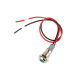 Sinaleiro indicador met&aacute;lico LED verde 8 mm 12 a 24 V com cabo 15 cm - Thumb - 1