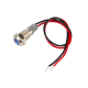 Sinaleiro LED met&aacute;lico azul 8 mm 12 a 24 V com cabo 15 cm - Thumb - 1