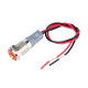 Sinaleiro LED amarelo met&aacute;lico 10 mm 3-9 V com cabo 15 cm - Thumb - 1