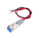 Indicador met&aacute;lico LED azul 10 mm 3-9 V com cabo de 15 cm - Thumb - 1