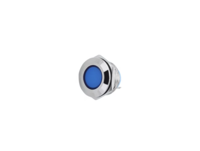 Sinaleiro LED met&aacute;lico azul 8 mm 3-9 V - Imagem 1