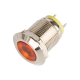 Indicador LED amarelo 12 mm em metal 3-9 V - Thumb - 1