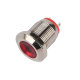 Indicador LED met&aacute;lico vermelho 12 mm 10-24 V - Thumb - 1