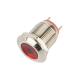 Sinaleiro LED met&aacute;lico 12 mm 220 V vermelho - Thumb - 1