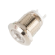 Sinaleiro LED met&aacute;lico branco 12 mm 220 V - Thumb - 1