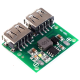 M&oacute;dulo estabilizador DC-DC 9V/12V/24V para 5V 3A, dupla sa&iacute;da USB - Thumb - 7