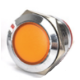 Sinaleiro LED met&aacute;lico amarelo 22 mm 3&ndash;9 V - Thumb - 1