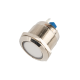 Sinaleiro Indicador LED Met&aacute;lico 22 mm Branco 10-24 V - Thumb - 1