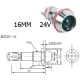 Sinaleiro Indicador Met&aacute;lico AD22C-16 LED 24V Vermelho - Thumb - 1