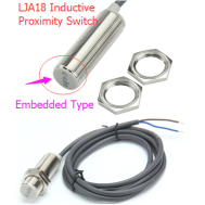 Sensor de proximidade indutivo C-lin LJA18-5N2 NPN DC 6 a 36 V com cabo 1,5 m