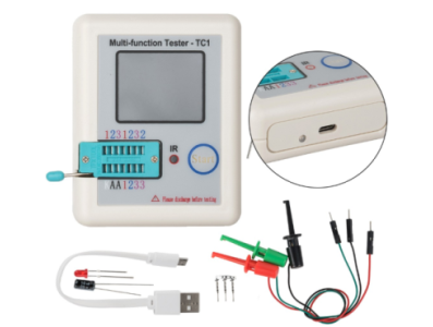 Testador multifuncional de transistores LCR-TC1 Full-Color com bateria - Imagem 1