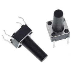Bot&atilde;o t&aacute;til 6x6x13 mm
