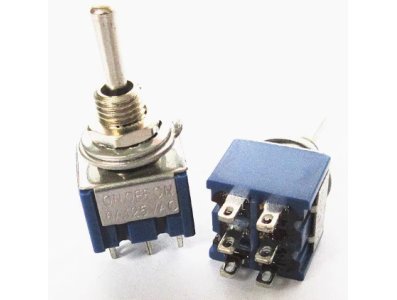 Chave gangorra MTS-203 ON-OFF-ON 6 pinos - Imagem 1