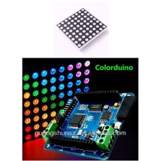 Placa driver Colorduino e matriz LED RGB 8x8 5mm