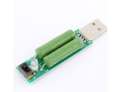 Resistor de descarga USB mini 2A/1A com interruptor, LED verde 1A e LED vermelho 2A - Imagem 5
