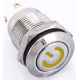 Bot&atilde;o interruptor met&aacute;lico moment&acirc;neo 12 mm &agrave; prova d'&aacute;gua 3-6V com LED amarelo e retorno autom&aacute;tico - Thumb - 1