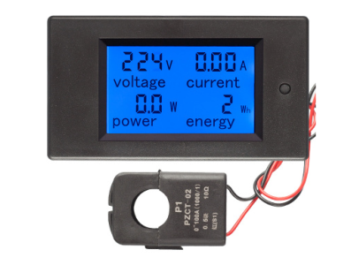 PZEM-061 Medidor de Tens&atilde;o, Corrente, Pot&ecirc;ncia e Energia AC 80-260V 100A com CT Aberto - Imagem 7