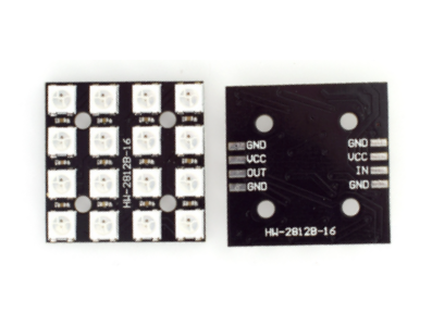 M&oacute;dulo LED RGB WS2812B 4x4 (matriz 16 LEDs) - Imagem 5