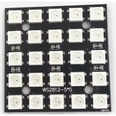 M&oacute;dulo WS2812B 5x5 com LEDs 5050 RGB