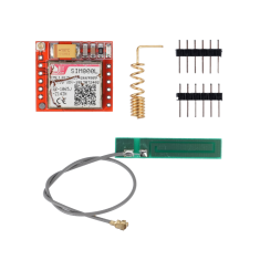 Menor m&oacute;dulo SIM800L GPRS GSM, placa core MicroSIM, quad-band, porta serial TTL com antena PCB
