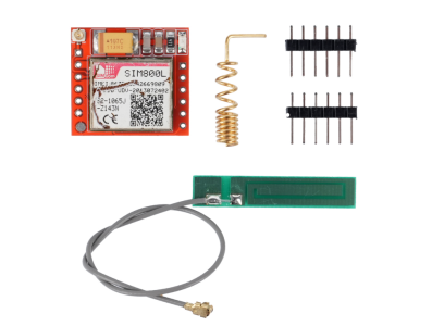 Menor m&oacute;dulo SIM800L GPRS GSM, placa core MicroSIM, quad-band, porta serial TTL com antena PCB - Imagem 1