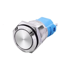 Bot&atilde;o de Press&atilde;o Met&aacute;lico 16 mm Cabe&ccedil;a Plana &Agrave; Prova d'&Aacute;gua Auto-travante Sem Ilumina&ccedil;&atilde;o