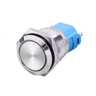 Bot&atilde;o de Press&atilde;o Met&aacute;lico 16 mm Cabe&ccedil;a Plana &Agrave; Prova d'&Aacute;gua Auto-travante Sem Ilumina&ccedil;&atilde;o