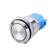 Bot&atilde;o Interruptor Met&aacute;lico 16 mm Cabe&ccedil;a Chata Retorno Autom&aacute;tico &Agrave; Prova d'&Aacute;gua Sem Ilumina&ccedil;&atilde;o - Thumb - 1