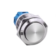 Bot&atilde;o de painel met&aacute;lico 19 mm cabe&ccedil;ote alto com travamento &agrave; prova d'&aacute;gua sem ilumina&ccedil;&atilde;o