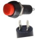 Bot&atilde;o pulsador moment&acirc;neo PBS-11B 12 mm 2 pinos vermelho em pl&aacute;stico redondo com retorno autom&aacute;tico - Thumb - 1