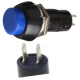 Bot&atilde;o pulsador PBS-11B 12 mm azul redondo 2 pinos pl&aacute;stico moment&acirc;neo com retorno - Thumb - 1