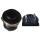 Bot&atilde;o de press&atilde;o preto R13-507 16 mm, 2 pinos, moment&acirc;neo autoretornante, c&uacute;pula redonda - Thumb - 1
