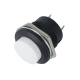 Bot&atilde;o de Press&atilde;o Branco R13-507 16 mm 2 pinos Acionamento Moment&acirc;neo Retorno Autom&aacute;tico C&uacute;pula Redonda - Thumb - 1