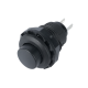 Bot&atilde;o de Press&atilde;o Preto R13-502 12 mm 2 pinos Moment&acirc;neo com Retorno Autom&aacute;tico C&uacute;pula Redonda - Thumb - 1