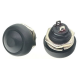 Bot&atilde;o Pulsador Redondo Mini PBS-33B 12 mm Preto 2 pinos Retorno Autom&aacute;tico &agrave; prova d'&aacute;gua - Thumb - 1