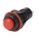 Bot&atilde;o interruptor de painel redondo DS-211 10 mm 2 pinos vermelho com travamento - Thumb - 1