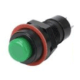Bot&atilde;o interruptor redondo verde DS-211 10 mm 2 pinos com travamento - Thumb - 1