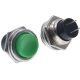 Bot&atilde;o interruptor redondo verde DS-212 16 mm 2 pinos moment&acirc;neo com retorno autom&aacute;tico OFF-ON para painel - Thumb - 1