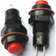 Bot&atilde;o redondo moment&acirc;neo DS-213 10 mm 2 pinos com retorno autom&aacute;tico, vermelho - Thumb - 1