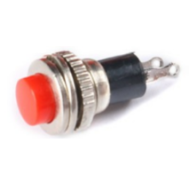 Bot&atilde;o Pulsador Vermelho DS-316 10 mm Moment&acirc;neo Sem Trava com Auto-retorno para Painel