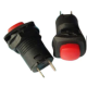 Bot&atilde;o pulsador auto-travante DS-426 12 mm vermelho - Thumb - 1